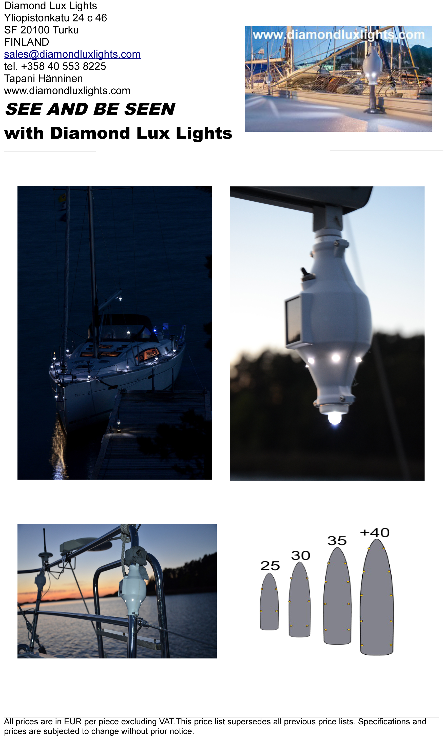 Marine Deck Lights Diamond Lux Lighst